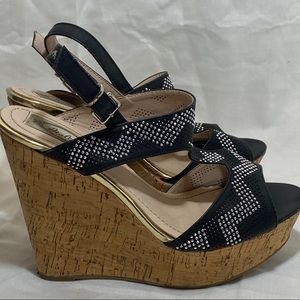 Size 9 black sequence wedge